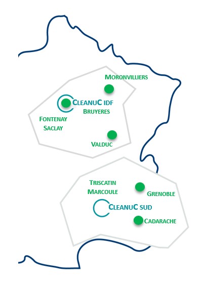 Carte des localisations CleanUC